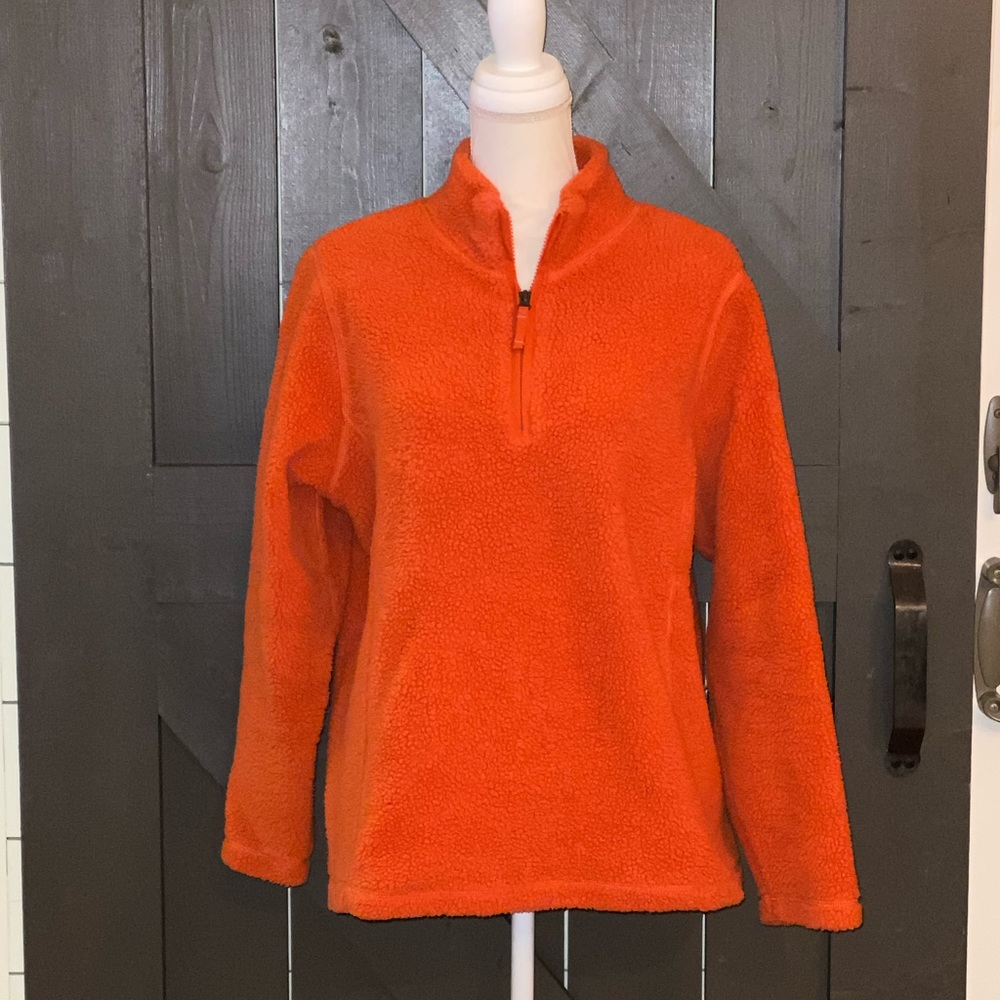 Lands’ End Quarter Zip Sherpa Pull Over